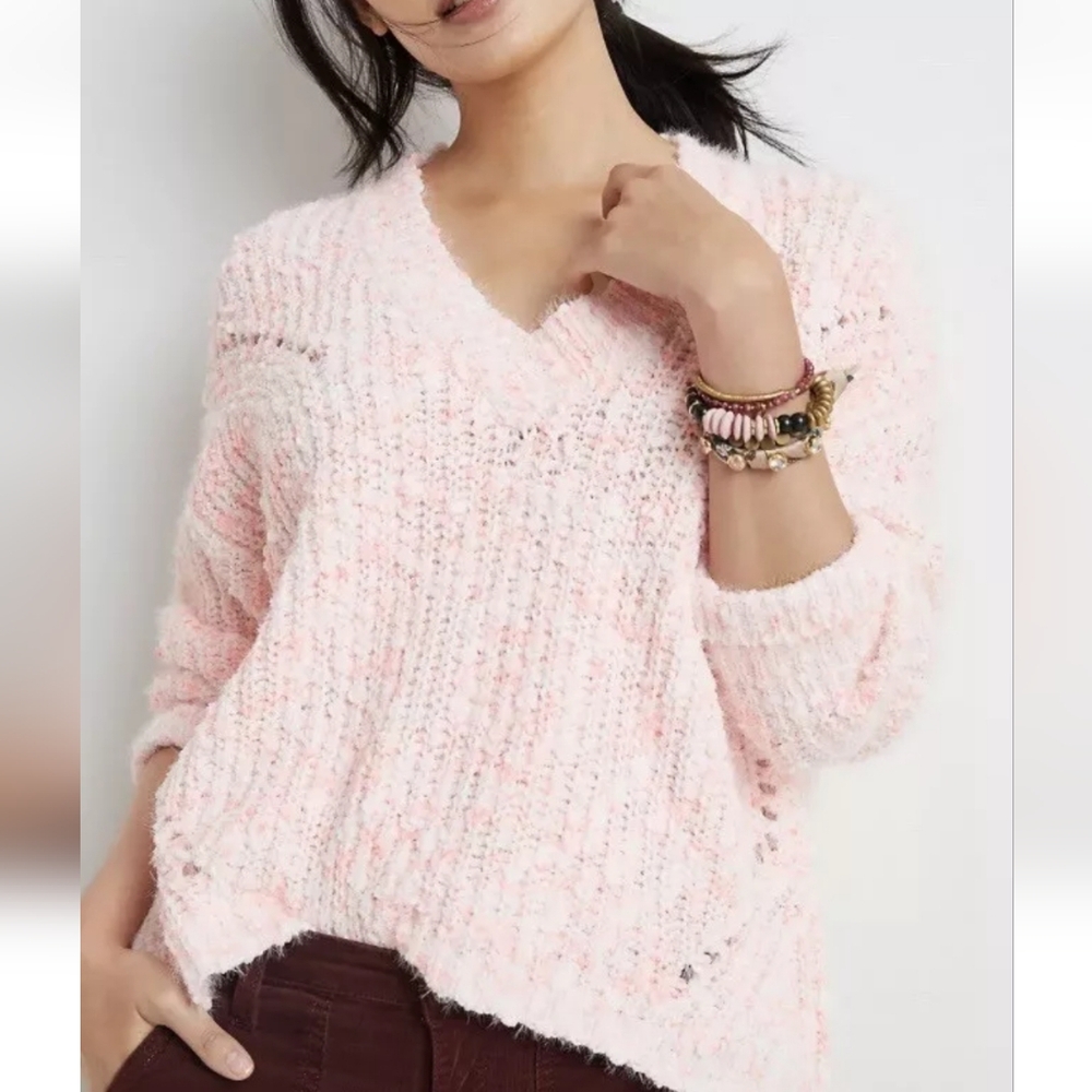 Anthropologie‎ Pilcro Rubie Textured Oversized Sweater